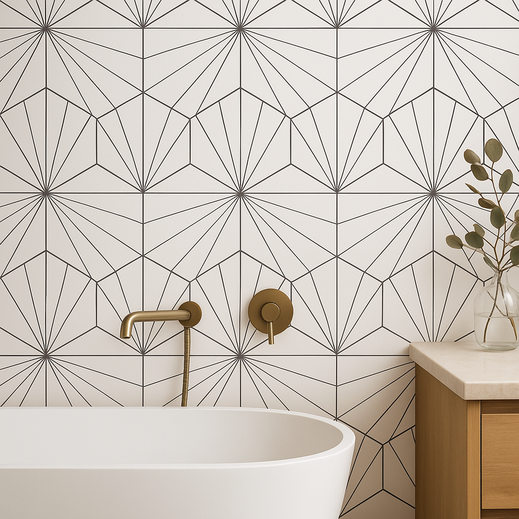 Adessi Kavala White Porcelain Tile - 11 x 13 Matte Finish – Super