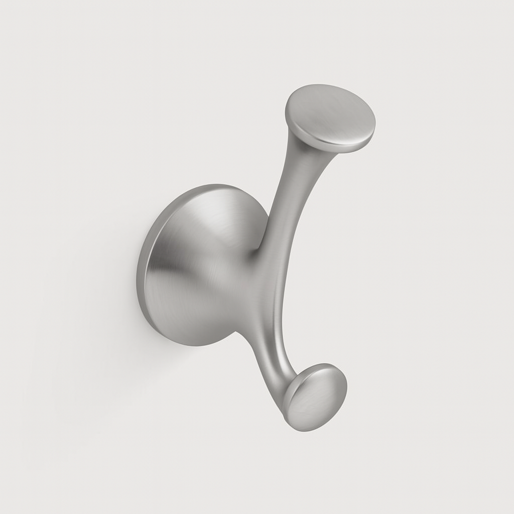 A single green leaf against a white background.