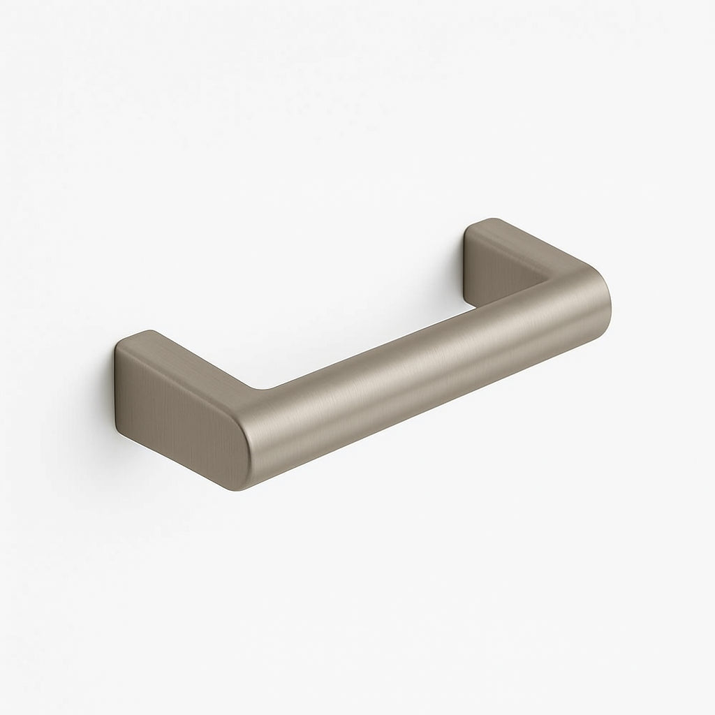 A single green leaf against a white background.