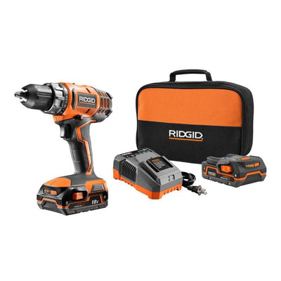 18-Volt Lithium-Ion Cordless 2-Speed 1/2 in. Compact Drill/Driver Kit with 2 Ah Battery, Charger, and Tool Bag