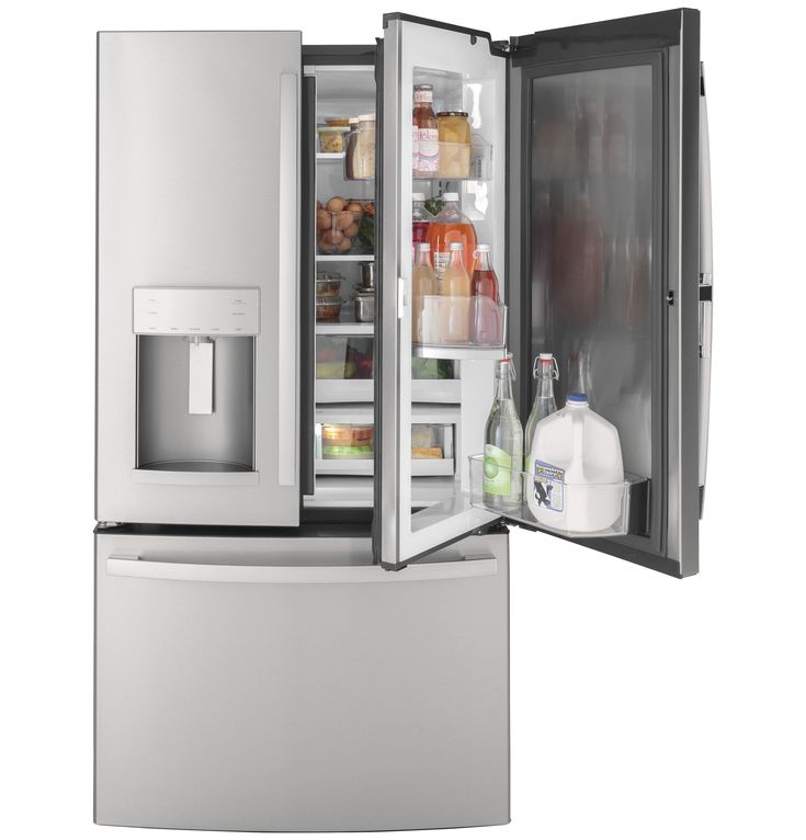 GE 27.8-cu ft French Door Refrigerator with Ice Maker and Door within Door (Fingerprint-Resistant Stainless Steel)
