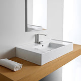 Nameeks Teorema Wall Mounted Bathroom Sink in White