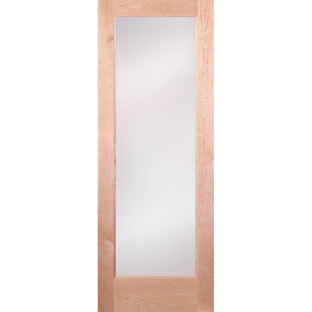 24 in. x 80 in. Privacy Smooth 1 Lite Primed MDF Interior Door Slab - Super Arbor