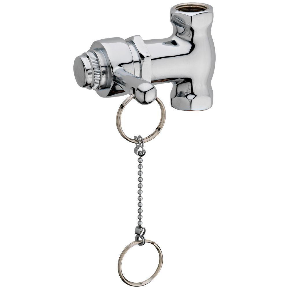 Self-Closing Shower Valve with Pull Chain in Chrome - Super Arbor
