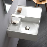 Nameeks Teorema Wall Mounted Bathroom Sink in White