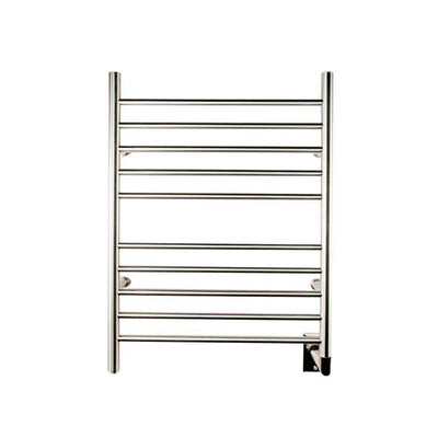 Radiant Straight Hardwired 24 in. W x 32 in. H 10-Bar Electric Towel Warmer in Brushed Stainless Steel - Super Arbor