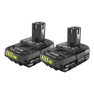 18-Volt ONE+ 2.0 Ah Lithium-Ion Compact Battery (2-Pack)