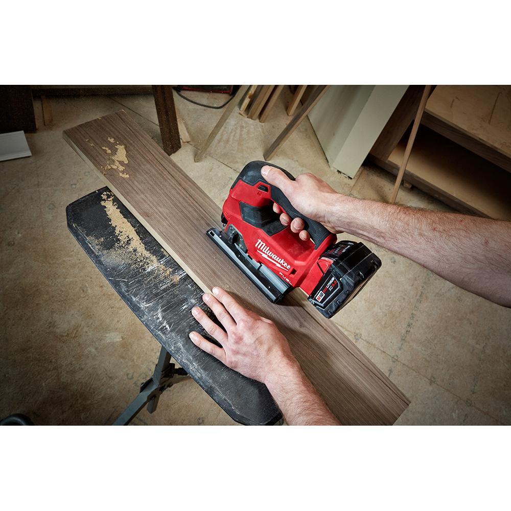 M18 FUEL 18-Volt Lithium-Ion Brushless Cordless Jig Saw Kit With (1) 5.0Ah Battery, Charger and Case