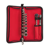 M12 12-Volt Lithium-Ion Cordless 3/8 in. Impact Wrench and Inflator Combo Kit with 3/8 in. Drive Metric Socket Set - Super Arbor