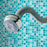 6-Spray 3.5 in. Single Wall Mount Fixed Shower Head in Chrome - Super Arbor
