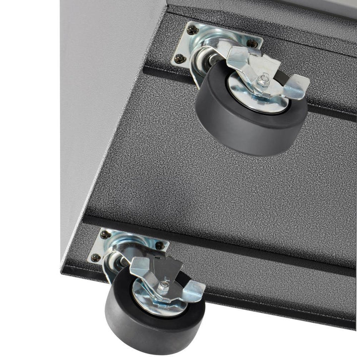 46 in. 9-Drawer Center Roller Cabinet Tool Chest in Black – Super