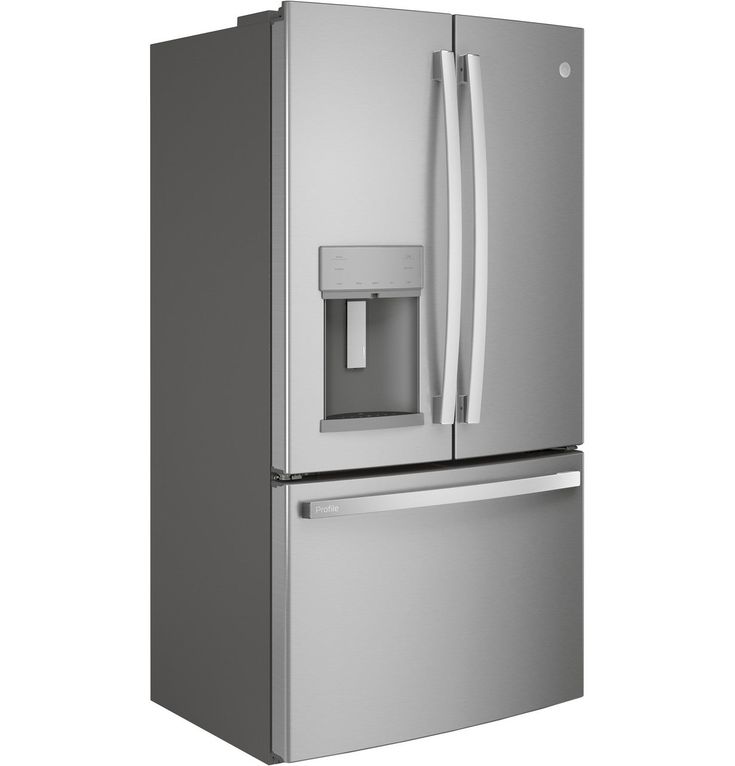 GE Profile 22.1 cu. ft. French Door Refrigerator with Autofill in Fingerprint Resistant Stainless Steel, Counter Depth