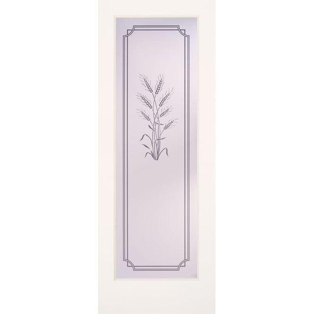 24 in. x 80 in. 1 Lite Harvest Smooth Primed MDF Interior Door Slab