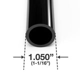 3/4 in. x 5 ft. Furniture Grade Schedule 40 PVC Pipe in Black (2-Pack) - Super Arbor