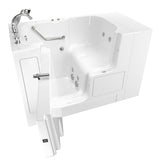 Gelcoat Value Series 52in. x 32in. Right Hand Touch Control Walk-In Whirlpool Bathtub with Outward Opening Door in White - Super Arbor