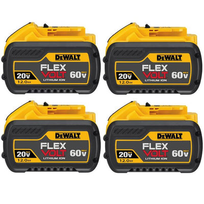 FLEXVOLT 20-Volt/60-Volt MAX 12.0Ah Battery Pack (4-Pack)