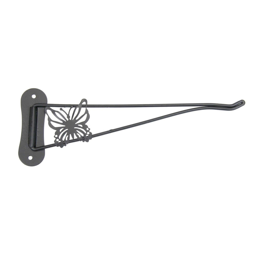 swivel plant bracket hanger Panacea Black Metal Butterfly Plant Hook