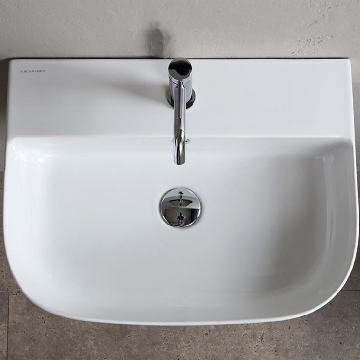 Nameeks Glam Wall Mounted Bathroom Sink in White