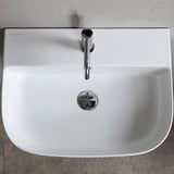 Nameeks Glam Wall Mounted Bathroom Sink in White