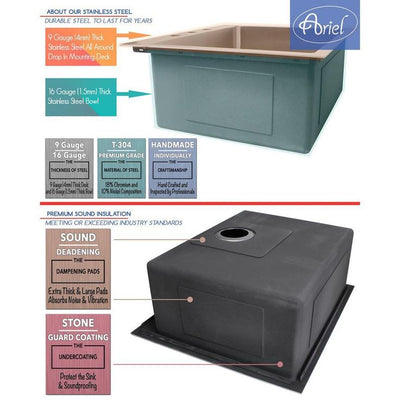 Drop-in Top Mount 16-Gauge Stainless Steel 36 in. x 22 in. x 10 in. 60/40 Offset Double Bowl Kitchen Sink