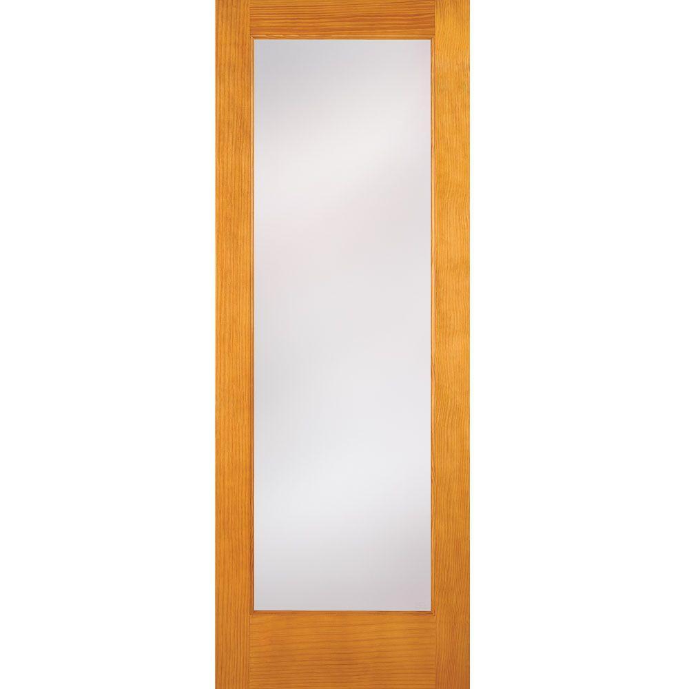 24 in. x 80 in. Privacy Smooth 1 Lite Primed MDF Interior Door Slab - Super Arbor