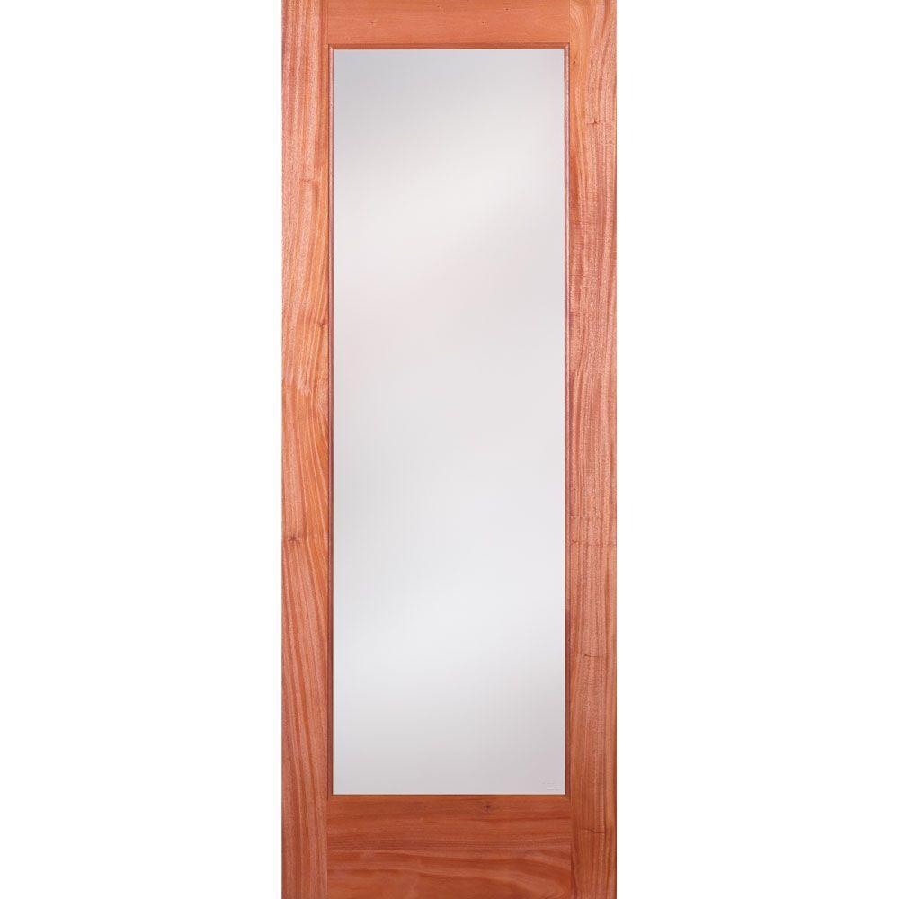 24 in. x 80 in. Privacy Smooth 1 Lite Primed MDF Interior Door Slab - Super Arbor