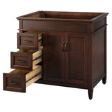 Ashburn 36 in. W Bath Vanity Cabinet Only in Mahogany - Super Arbor