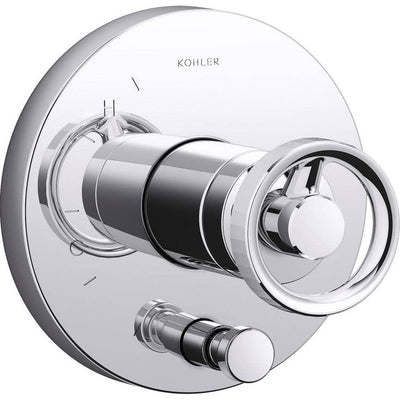 KOHLER Components 1-Handle Valve Handle Trim Kit in Polished Chrome (Valve Not Included)