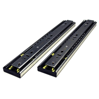 12 in. Push to Open Side Mount Full Extension Ball Bearing Drawer Slide with Installation Screws (1-Pair) - Super Arbor
