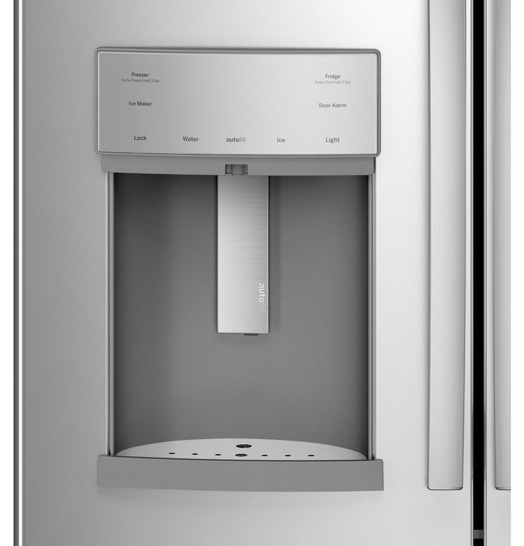 GE Profile 22.1 cu. ft. French Door Refrigerator with Autofill in Fingerprint Resistant Stainless Steel, Counter Depth