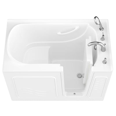 HD Series 30 in. x 53 in. Right Drain Quick Fill Walk-In Soaking Bathtub in White - Super Arbor