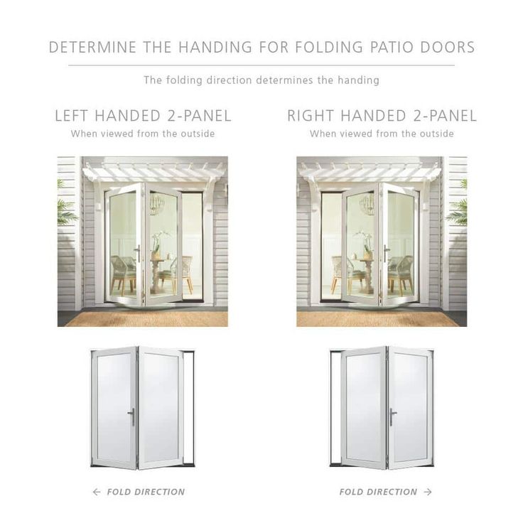 72 in. x 80 in. Primed Fiberglass Left-Hand Full-Lite F-2500 2-Panel Folding Patio Door Kit