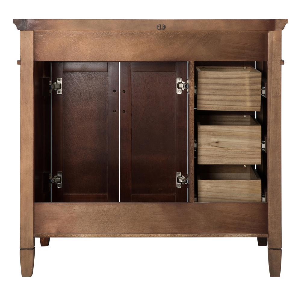 Ashburn 36 in. W Bath Vanity Cabinet Only in Mahogany - Super Arbor