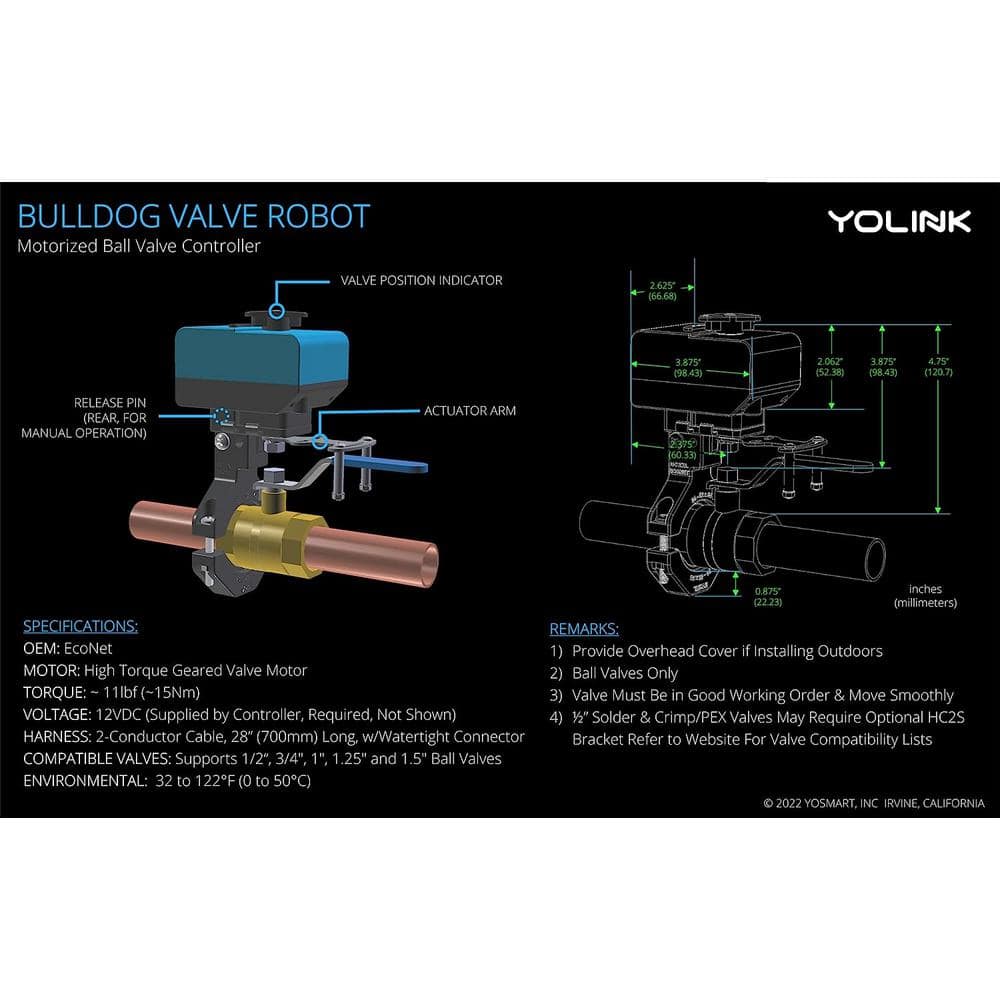 YoLink X3 Valve Controller and Bulldog Valve Robot Kit – Super Arbor