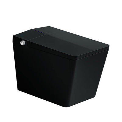 CASAINC Smart Bidet Toilet 1.28 GPF Black Heated Seat LED Display