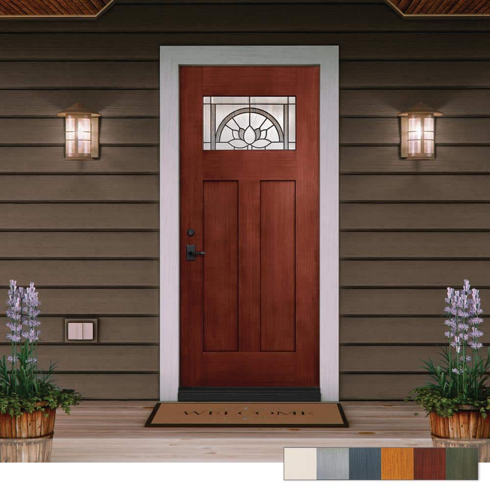JELD-WEN Statement Collection Customizable Fiberglass Prehung Front Door