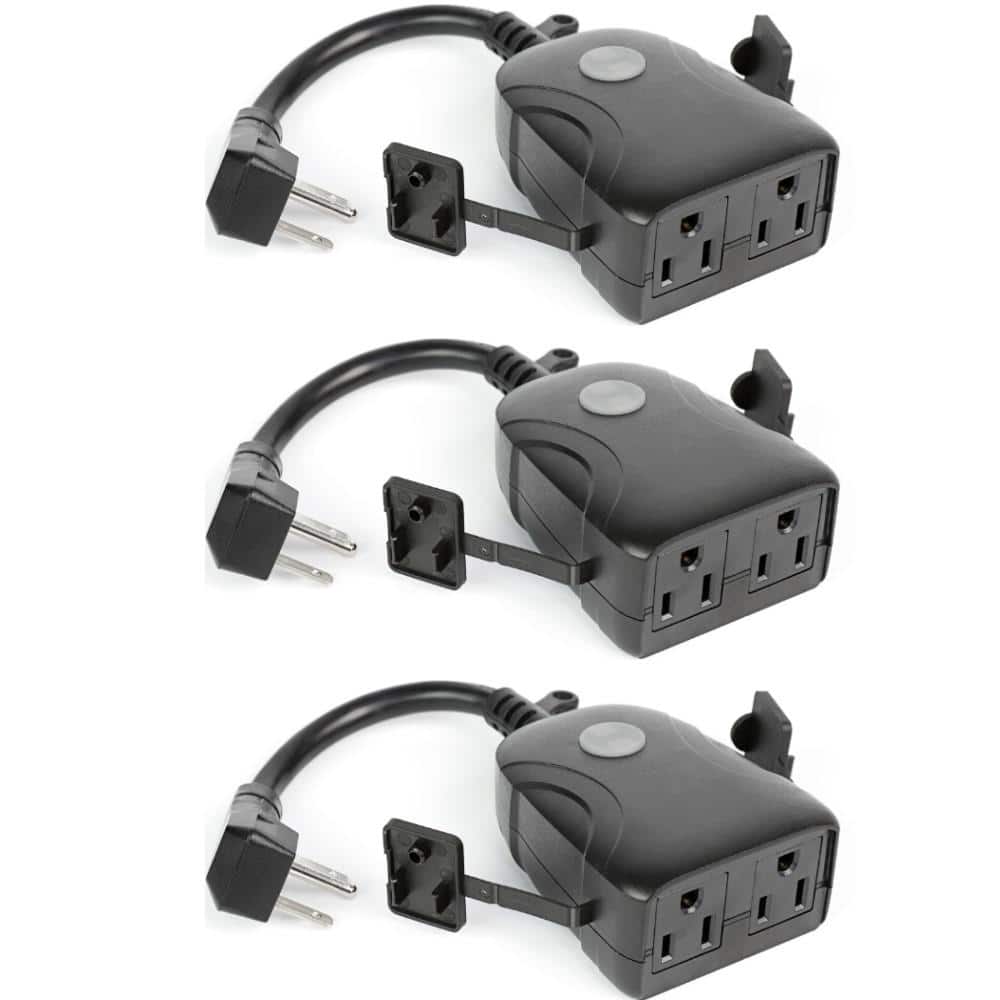 Feit Electric 15 Amp Outdoor Alexa/Google Assistant Compatible Plug -I ...