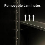 IHOMEadore 32 in. W x 32 in. H Rectangular Black Metal Wall Mount or Recessed Medicine Cabinet with Mirror in Bathroom