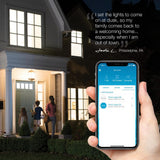 Lutron Caseta Smart Switch for Lights or Fans, 6 Amp, Push Button Light Switch Neutral Wire Required, Black (PD-6ANS-BL)