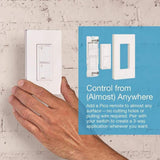 Lutron Caseta Smart Switch for Lights or Fans, 6 Amp, Push Button Light Switch Neutral Wire Required, Black (PD-6ANS-BL)