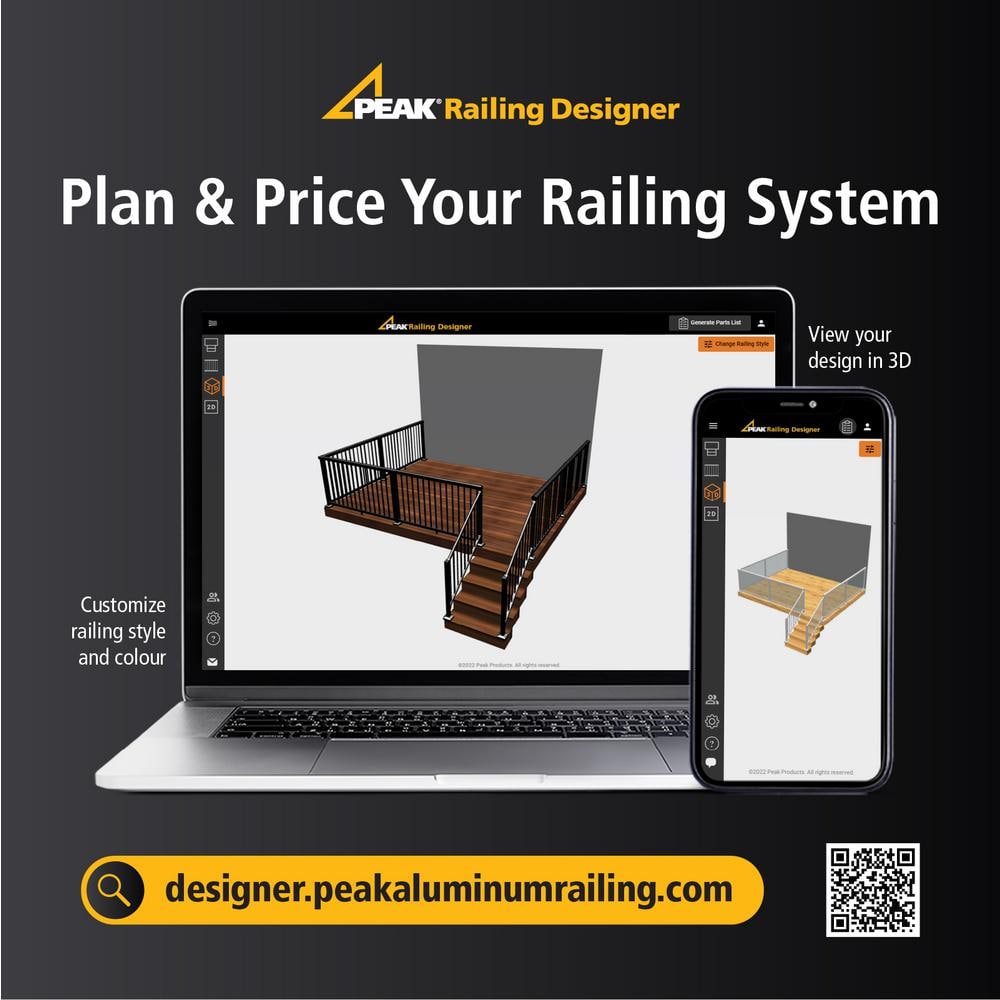 Peak Aluminum Railing 4 in. x 4 in. Black Aluminum Deck Railing Post Base Cover for 42 in. high system
