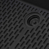 Ruvati epiRock 12 in. x 25 in. Drop-in Top Mount Laundry/Utility Sink, Charcoal Black