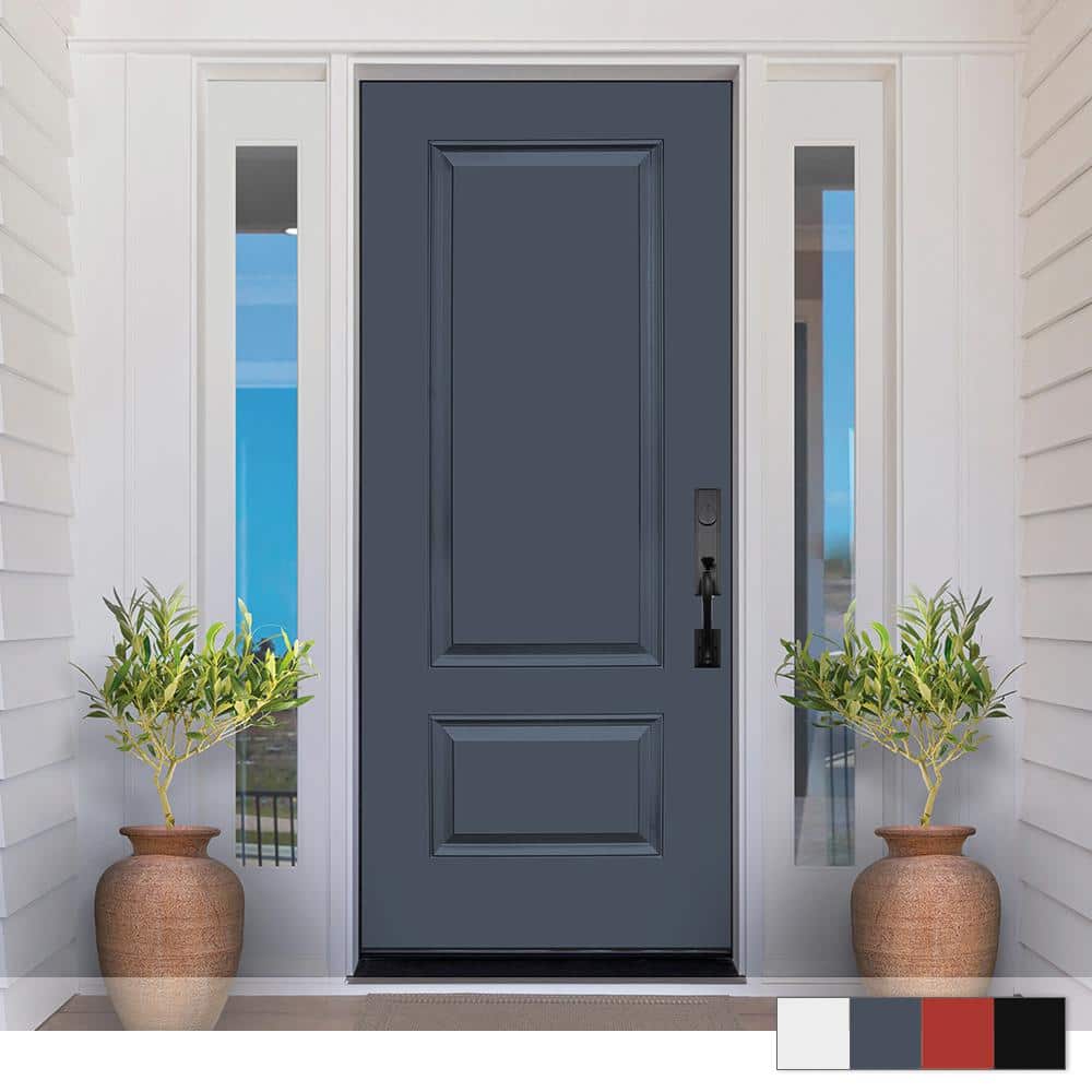 Legacy Panel Series Fiberglass Front Door - Slab