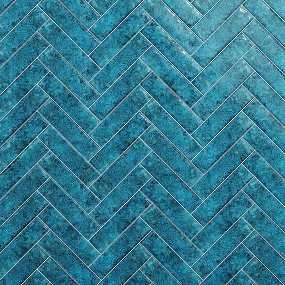 Ivy Hill Tile Moze Blue 3 in. x 12 in. 9 mm Ceramic Wall Tile (22