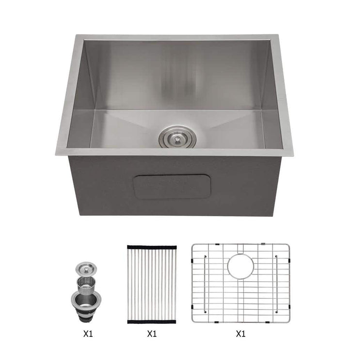 Cadeninc 23 x 18 x 12 Inch Undermount Stainless Steel Laundry Utility Sink