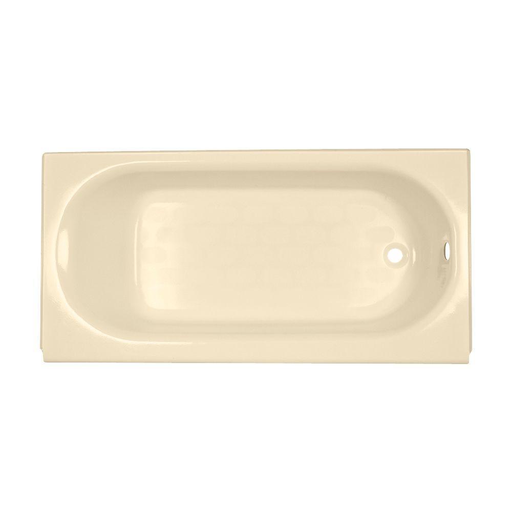 Princeton Luxury Ledge 5 ft. Americast Left-Hand Drain Drop-in Rectangular Bathtub in White - Super Arbor
