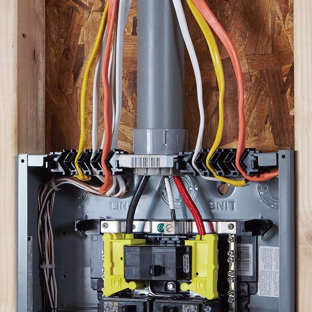 Homeline 200 Amp 40-Space 80-Circuit Indoor Main Breaker Qwik-Grip Plug-On Neutral Load Center with Cover - Value Pack - Super Arbor