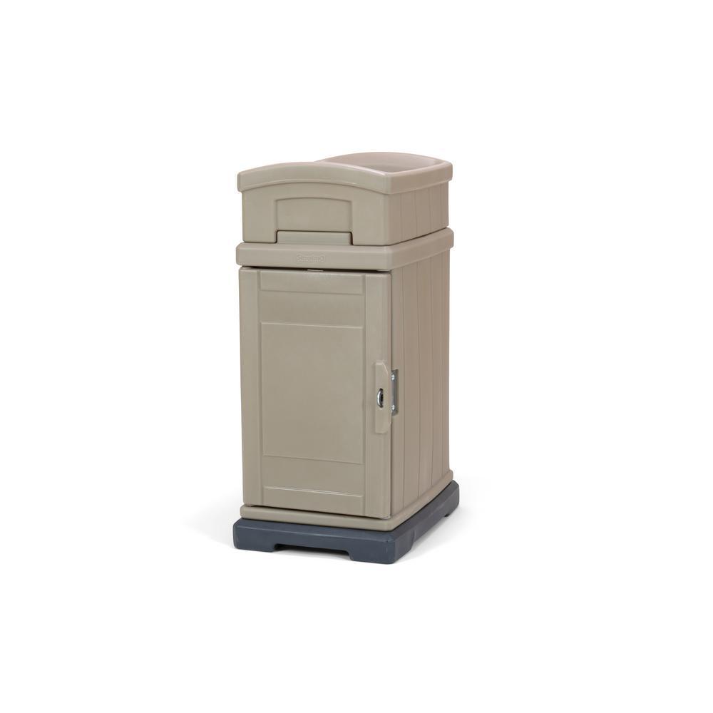Hide Away Lockable Parcel Delivery and Storage Box in Tan – Super Arbor