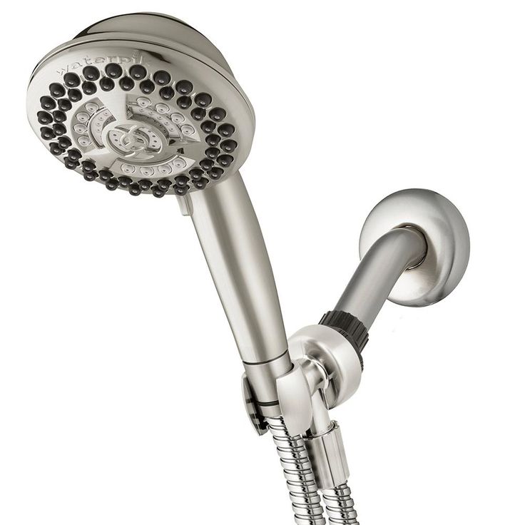 9-Spray 4.5 in. Single Wall Mount Low Flow Handheld Adjustable Shower Head in Brushed Nickel