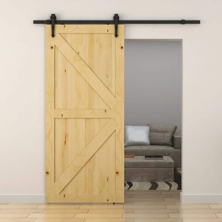 72 in. Dark Oil-Rubbed Bronze Arrow Sliding Barn Door Track and Hardware Kit